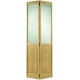 Clear Pine 2 Panel 2 Light Silkscreen Glazed Bi-Fold Door