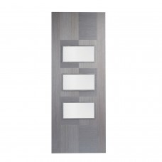 Choco Grey Apollo 3 Light Clear Glazed Door