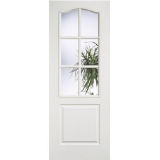 Composite Classical 1 Panel 6 Light Clear Glazed Door