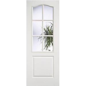 Composite Classical 1 Panel 6 Light Clear Glazed Door 78