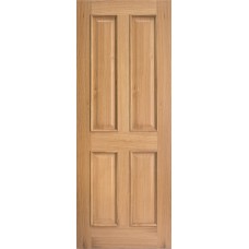 Oak Regency 4 Panel Raised Mouldings Fire Door