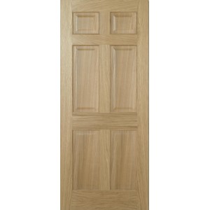 Oak Regency 6 Panel Fire Door 78