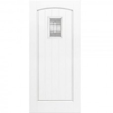 GRP White Cottage Glazed Door