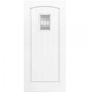 GRP White Cottage Glazed Door 80