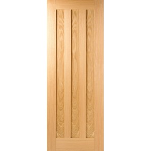 Oak Idaho 3 Panel Fire Door 78