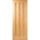 Oak Idaho 3 Panel Pre-Finished Fire Door