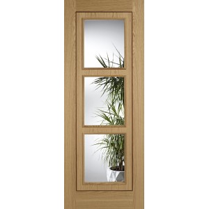 Oak Inlay 3 Light Glazed Door 78