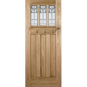 Oak Tuscany Pk With Tulip Bev Glass 78X30X44Mm