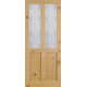 Knotty Pine Richmond Bluebell Silkscreen Glazed Door