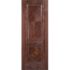 Walnut Madrid 2 Panel Pre-Finished Fire Door