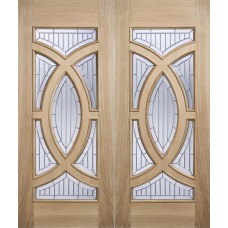 Majestic Oak Ig Zinc Entrance Doors 78X30