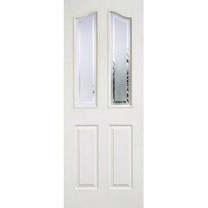 Composite Mayfair 4 Panel 2 Light Frosted Glazed Door 78