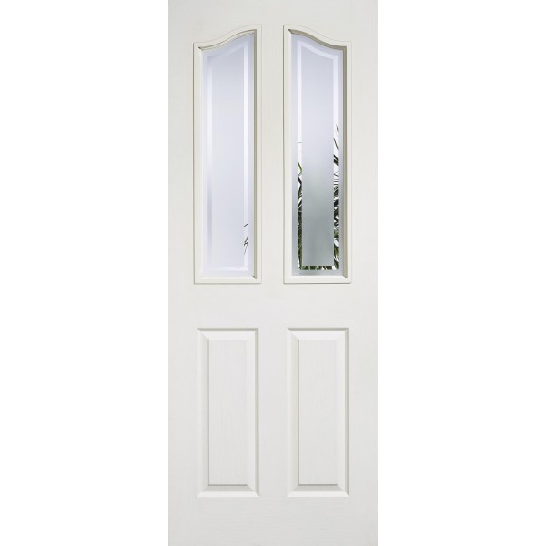 Composite Mayfair 4 Panel 2 Light Frosted Glazed Door 78