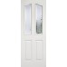 Composite Mayfair 4 Panel 2 Light Frosted Glazed Door