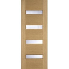 Oak Monaco Glazed Door