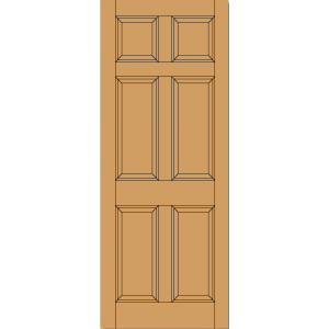 M&T Colonial 6P Hardwood External 80X32X44Mm