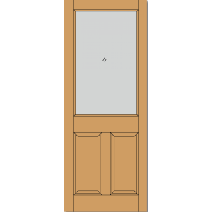 2Xg M&T 2 Panel Bottom Hardwood External 78X36
