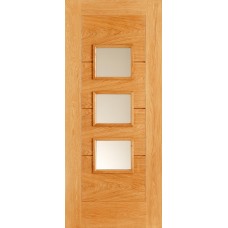 Oak Arta (3 Glass/4 Panel/5 Groove) 80X32X44Mm