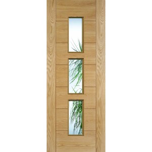 Oak Hampshire Glazed Pre-Finished Door 78