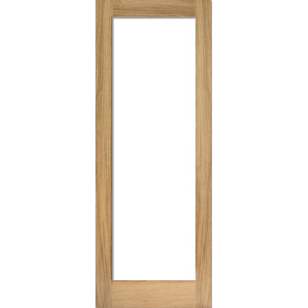 Oak Pattern 10 Clear Glazed door 2040 x 726mm