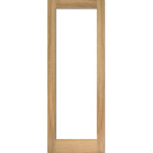 Oak Pattern 10 Clear Glazed door 78