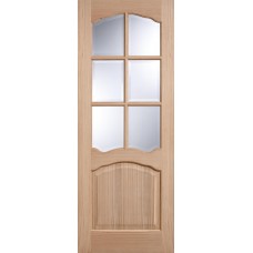 Oak Riviera Clear Glazed Door