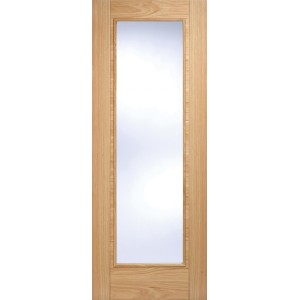 Oak Vancouver 1 Light  Clear Glazed Fire Door 78