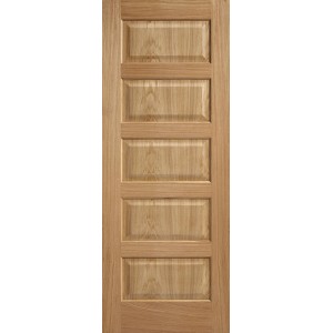 Oak Contemporary 5 Panel Pre-finished Door