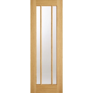 Oak Lincoln Pre-finished 3 Light Glazed Door 78