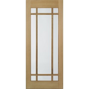 Oak Lyon Clear Glazed Pre-Finished Door 78