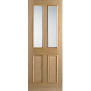 Oak Richmond Glazed Pre-Finished Raised Moulding Door 78