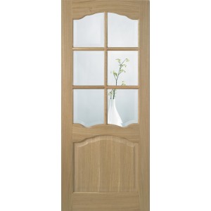 Oak Riviera Pre-Finished Glazed Door 78