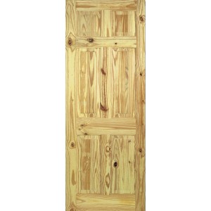 Knotty Pine 6 Panel Door 78