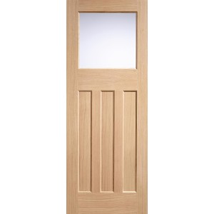 Oak DX 30's Style Frosted Glazed Door 78