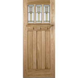 Oak Tuscany Pk With Florence Glass Pack 80X32X44Mm