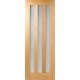 Oak Utah 3 Light Frosted Glazed Door