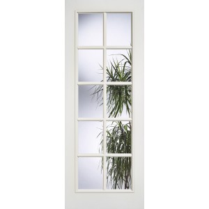 Composite 10 Light Clear Glazed Door 78