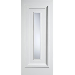 White Primed Atlanta Obscure Glazed Door 78