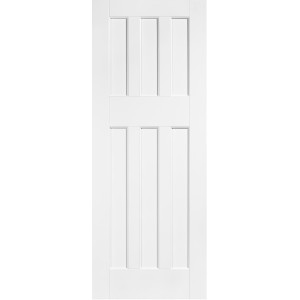 White Primed DX 60's Style Door 78