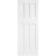 White Primed DX 60's Style Fire Door