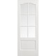 White Primed Kent 6 Light Clear Glazed Door