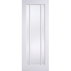 White Primed Lincoln 3 Light Glazed Door