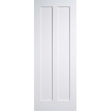 White Primed Maine 2 Panel Fire Door