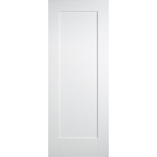 White Primed Shaker 1 Light Clear Glazed Door