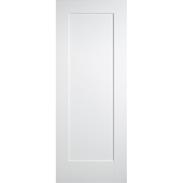 White Primed Shaker 1 Light Clear Glazed Door 78