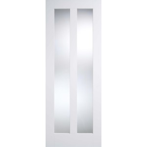 White Primed Vermont Clear Glazed Door 78