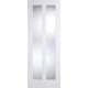 White Primed Vermont Clear Glazed Door