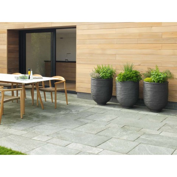 Quartos Random Length Paving Silver Maille 200mm Pack 20m2