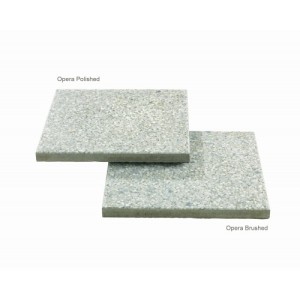 Opera Brushed Silver Grey 400x400x35mm Pk60