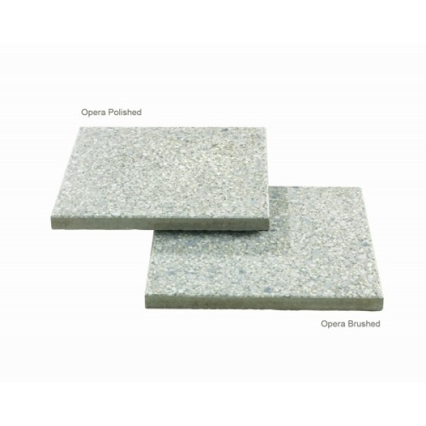 Opera Brushed Silver Grey 400x400x35mm Pk60
